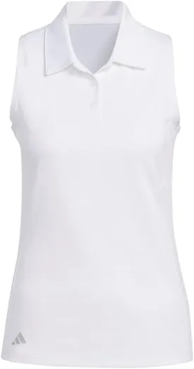 adidas Women's Textured Sleeveless Golf Polo Shirt