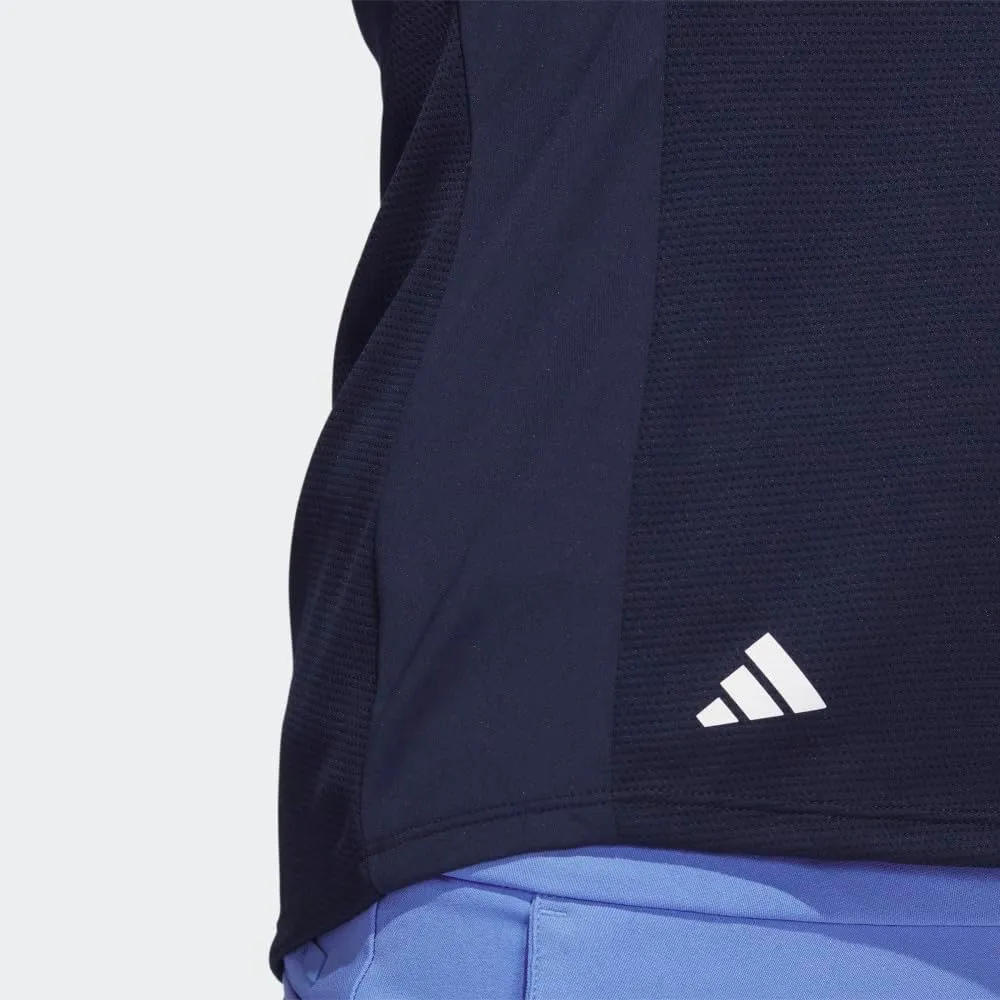 adidas Women's Textured Sleeveless Golf Polo Shirt