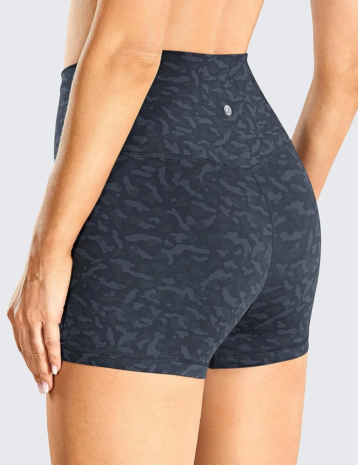 CRZ YOGA Women's Naked Feeling Biker Shorts 3" - High Waist Yoga Workout Gym Shorts