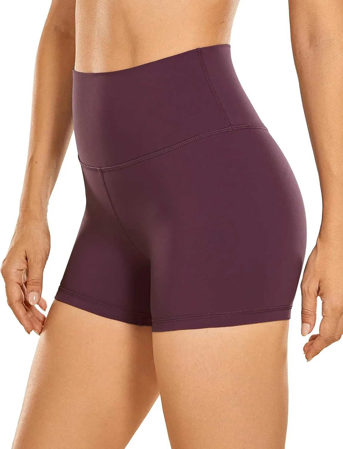 CRZ YOGA Women's Naked Feeling Biker Shorts 3" - High Waist Yoga Workout Gym Shorts