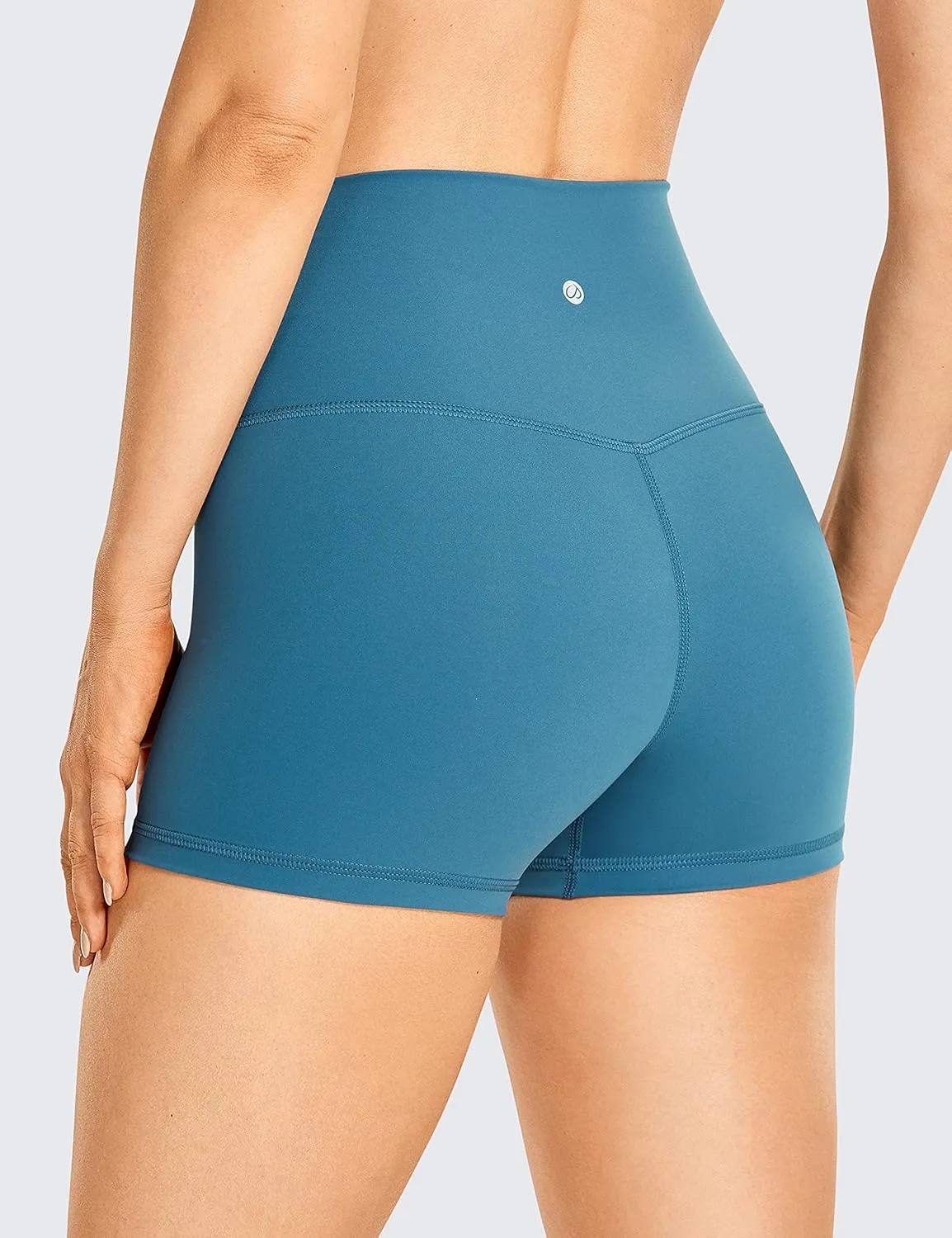 CRZ YOGA Women's Naked Feeling Biker Shorts 3" - High Waist Yoga Workout Gym Shorts