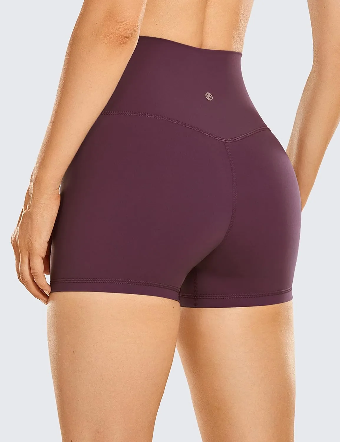 CRZ YOGA Women's Naked Feeling Biker Shorts 3" - High Waist Yoga Workout Gym Shorts