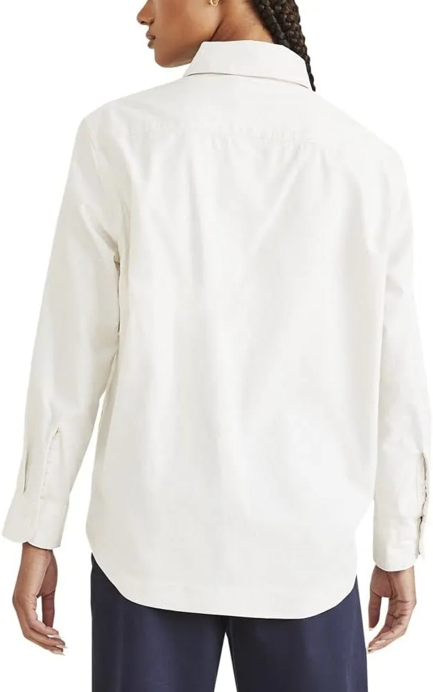 DOCKERS Women's Relaxed Fit Long Sleeve Shirt Jacket