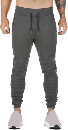 Mens Athletic Pants Stretch Casual Lightweight Slim Fit Comfy Solid Sweatpants Bodybuilding Yoga Trousers with Pockets