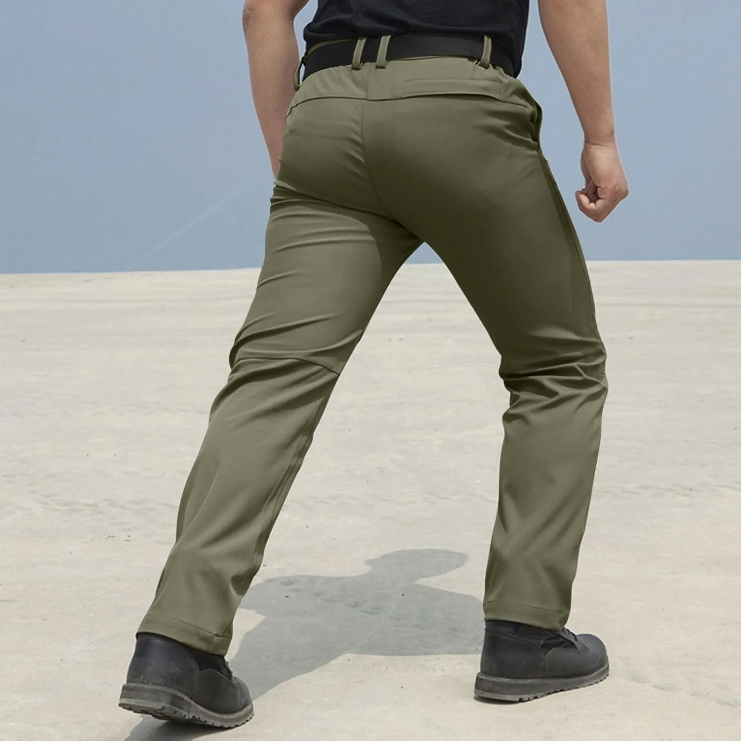 Men's Cargo Pants Big and Tall Hiking Workout Gym Casual Pockets Sweatpants Joggers