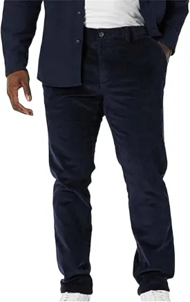 Mens Stretch Corduroy Pant Straight Fit Flat-Front Casual Chino Pants Relaxed Fit Twill Utility Work Pant Trousers