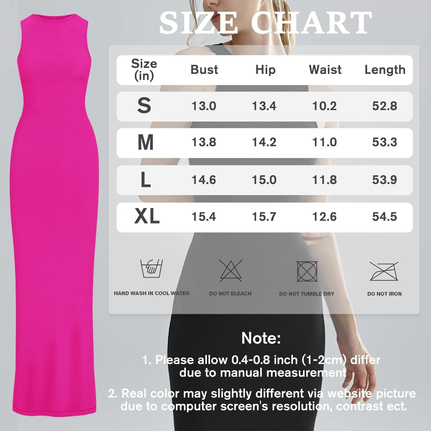 Relety Women's Bodycon Maxi Dresses Ribbed Lounge Tank Long Dresses Elegant Halter Neck Casual Sleeveless Summer Dresses