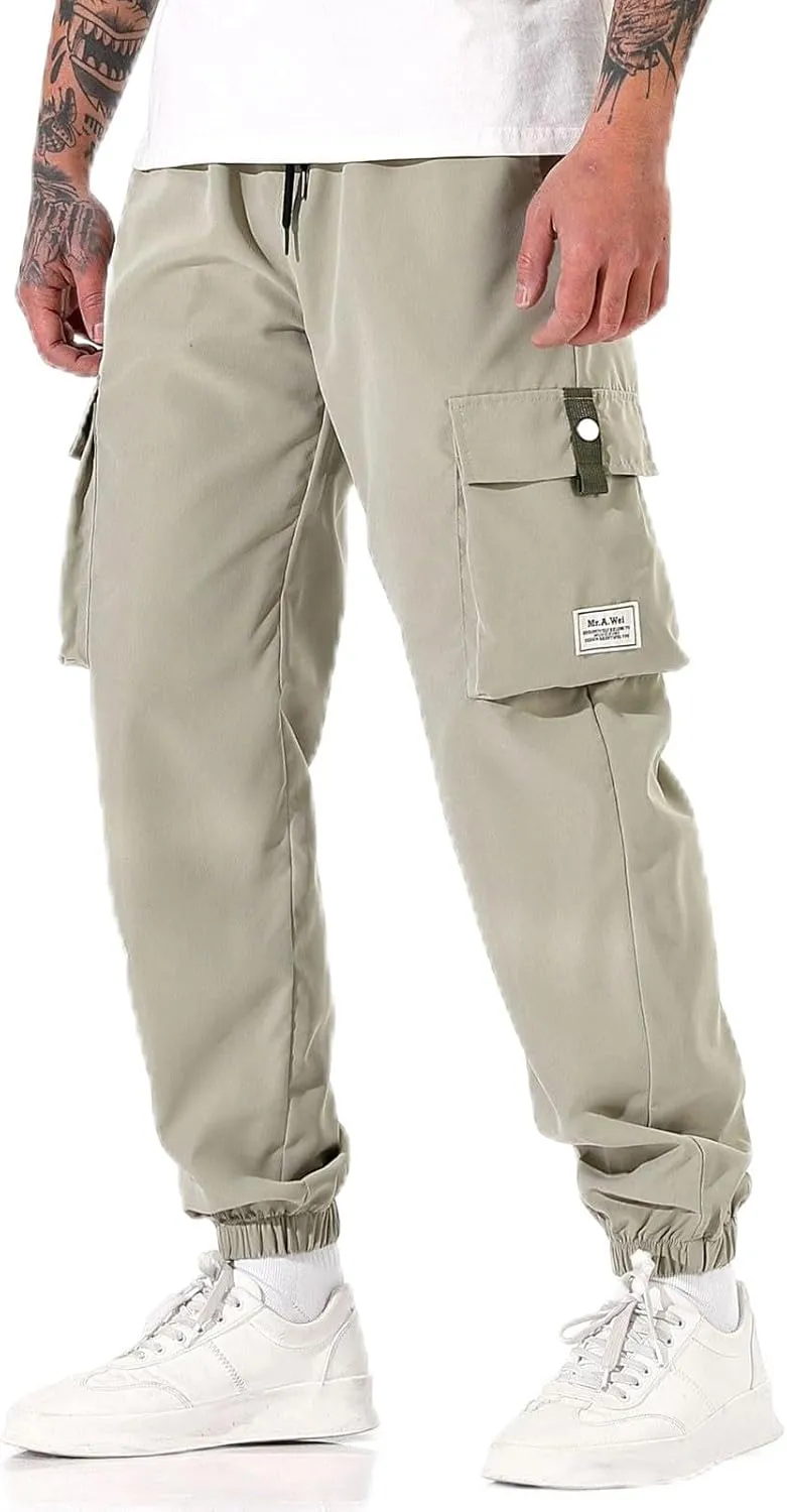 Summer Cargo Pants for Men, Casual Outdoor Lightweight Utility Fit Travel Mens Pants