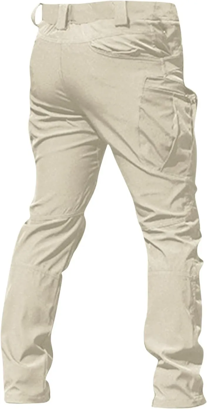 Tactical Pants for Men Stretch Ripstop Waterproof Utility Cargo Hiking Pants Breathable Work Pant Fishing with Pockets