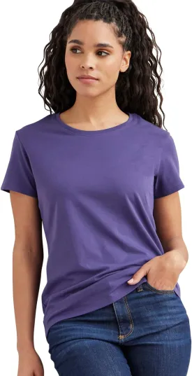 Women's Organic Pima Cotton Relaxed Short Sleeve Crew Neck T-Shirt