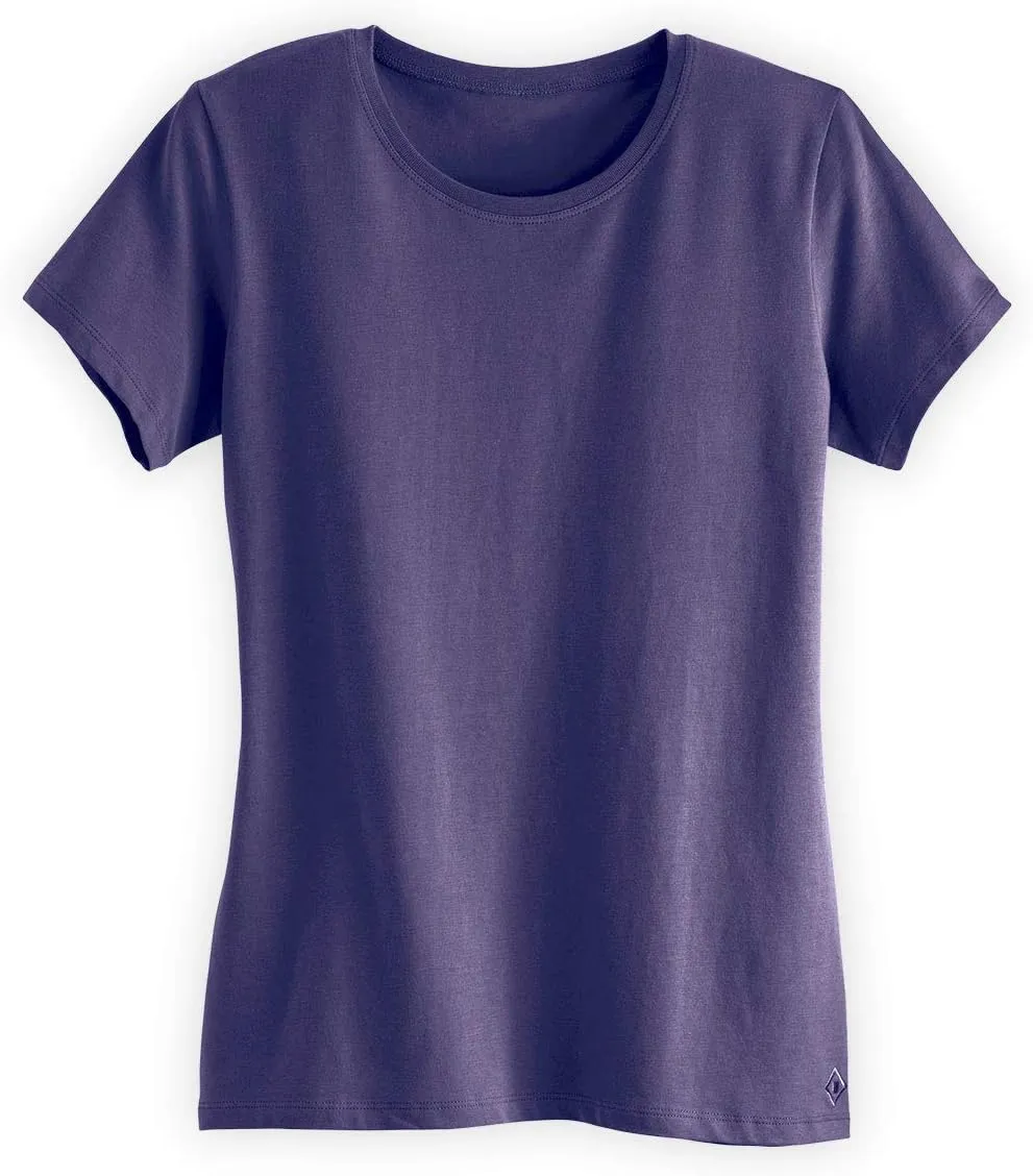 Women's Organic Pima Cotton Relaxed Short Sleeve Crew Neck T-Shirt