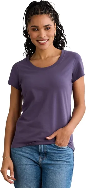 Women's Organic Pima Cotton Short Sleeve Scoop Neck Tee