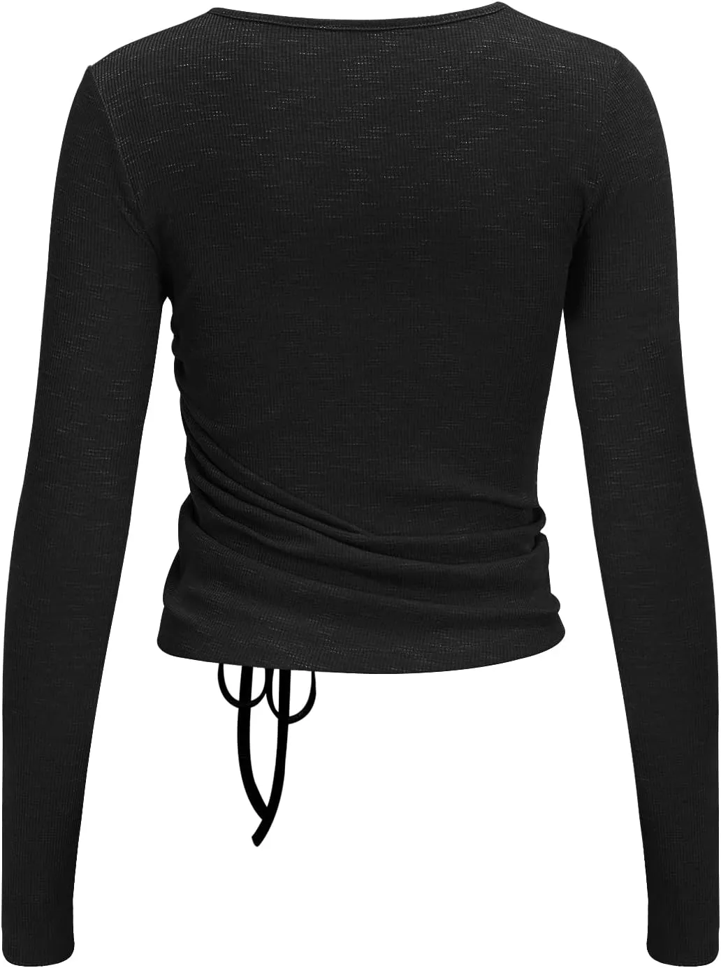 Zengjo Womens Long/Short Sleeve Workout Tops Ruched Side Yoga Atheltic Shirt Slim Fitted